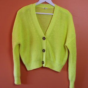 GARAGE KNIT CROPPED CARDIGAN